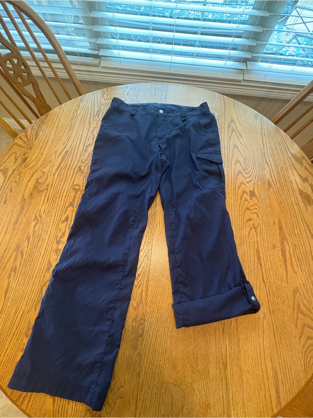 Duluth Trading Co Navy Blue Women's Cargo Pants